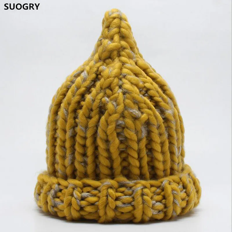 SUOGRY 2017 Female Winter Warm Mixed Color Beanies Handmade Thick Stick Knitted Coarse Lines Hat Crochet Women Lovely Caps
SUOGRY 2017 Female Winter Warm Mixed Color Beanies Handmade Thick Stick Knitted Coarse Lines Hat Crochet Women Lovely Caps