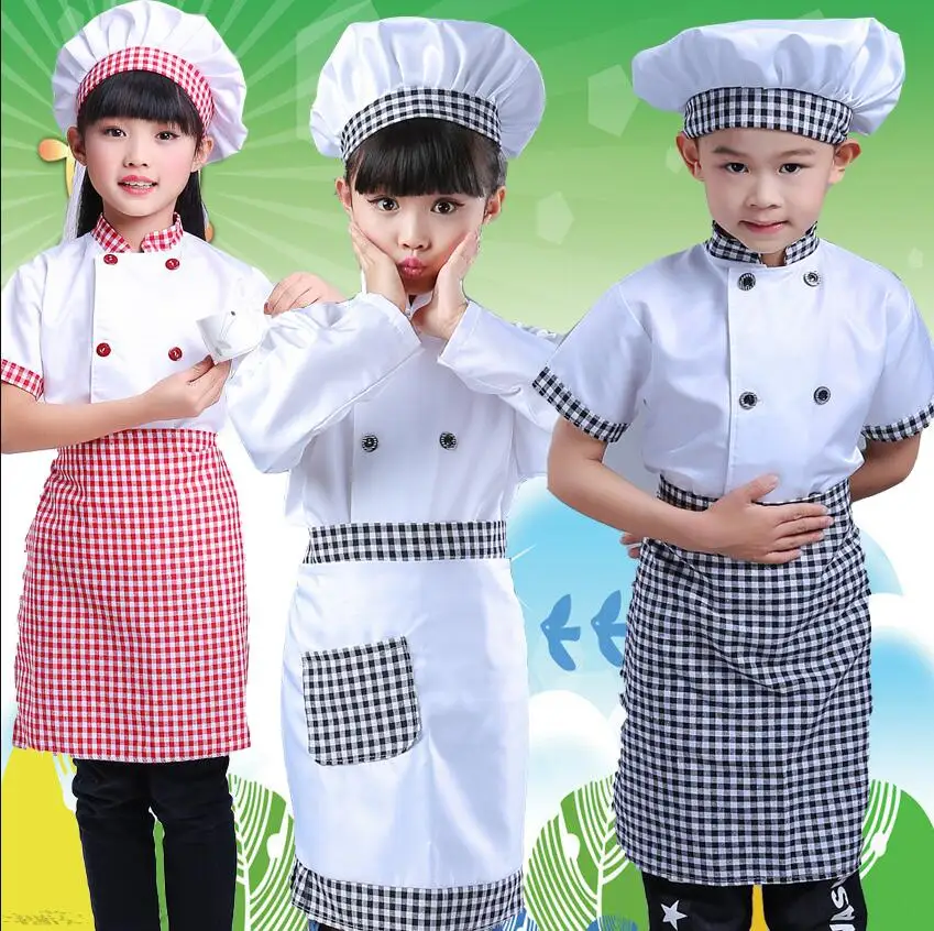 2019 Chef Kids Costumes Cooking Clothing Baby Girl Baby Boy Kitchen Uniform Cosplay Costumes Apron Top Cap for Craft Baking
2019 Chef Kids Costumes Cooking Clothing Baby Girl Baby Boy Kitchen Uniform Cosplay Costumes Apron Top Cap for Craft Baking