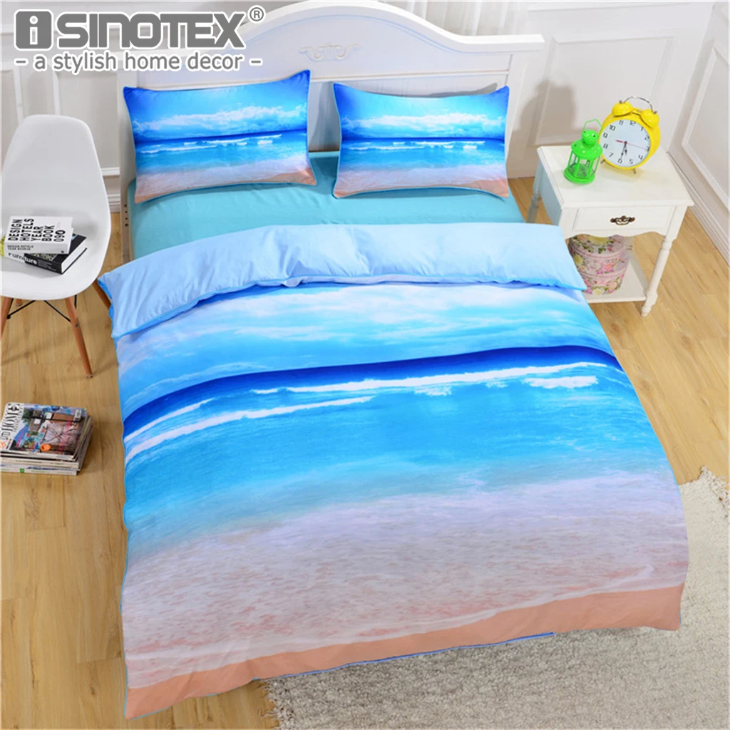 Beach and Ocean Print Bedding Set Blue Color Tropical Scenic Decorative Duvet Cover With Bed Head Pillowcase King Queen 3PCS
Beach and Ocean Print Bedding Set Blue Color Tropical Scenic Decorative Duvet Cover With Bed Head Pillowcase King Queen 3PCS