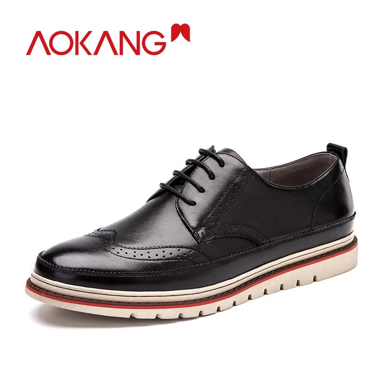 AOKANG Men Dress shoes leather high quality brogue shoes men genuine leather British Style Oxford sapatos femininos Dress Shoes
AOKANG Men Dress shoes leather high quality brogue shoes men genuine leather British Style Oxford sapatos femininos Dress Shoes