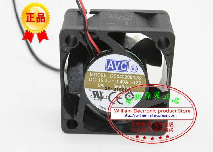 New original AVC DS04020B12S 40*40*20M 4cm 12V 0.40A power supply module cooling fan
New original AVC DS04020B12S 40*40*20M 4cm 12V 0.40A power supply module cooling fan