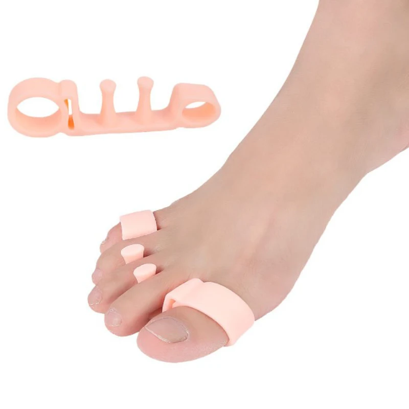 1 Pair Silicone Gel Foot Fingers five Hole Toe Separator Thumb Valgus Protector Bunion Adjuster
1 Pair Silicone Gel Foot Fingers five Hole Toe Separator Thumb Valgus Protector Bunion Adjuster