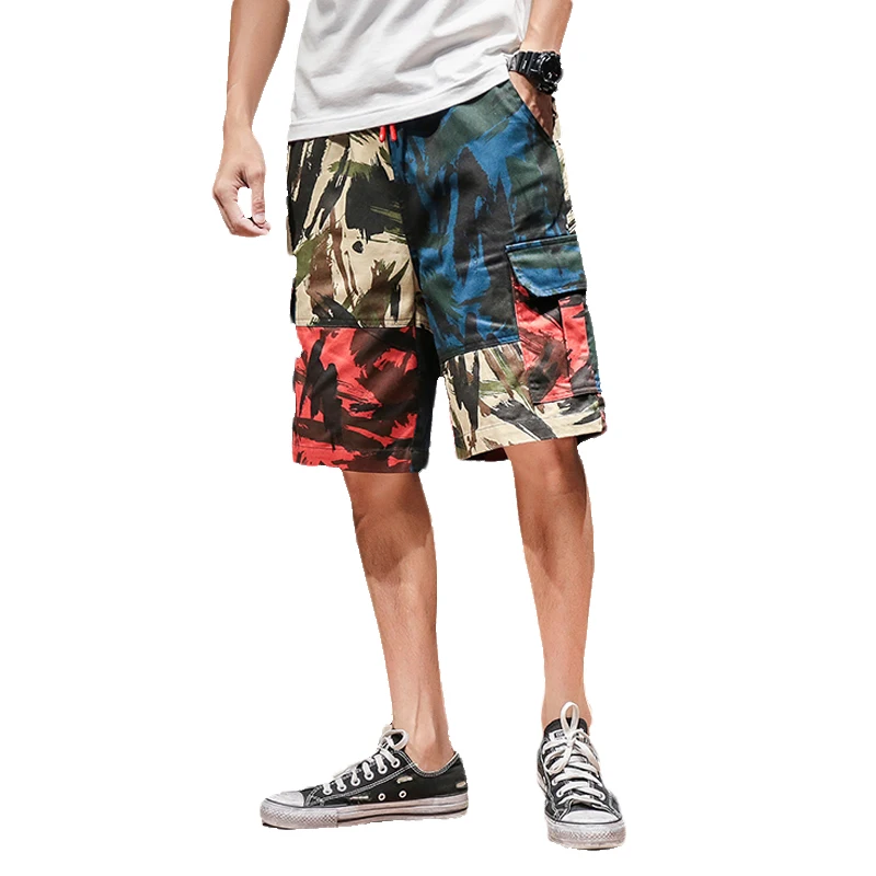 Pockets Cargo Shorts Men 2021 Summer Camouflage Shorts Knee Length Men Elastic Waist Hip Hop Streetwear Fitness Male Shorts
Pockets Cargo Shorts Men 2021 Summer Camouflage Shorts Knee Length Men Elastic Waist Hip Hop Streetwear Fitness Male Shorts