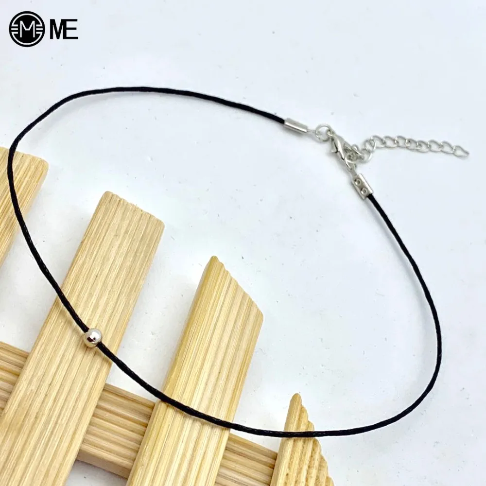 Fashion PU Leather Rope Necklace For Women Men Thin Adjustable Black Short Chain Unisex DIY Ornament Jewelry Hot Selling | Украшения и