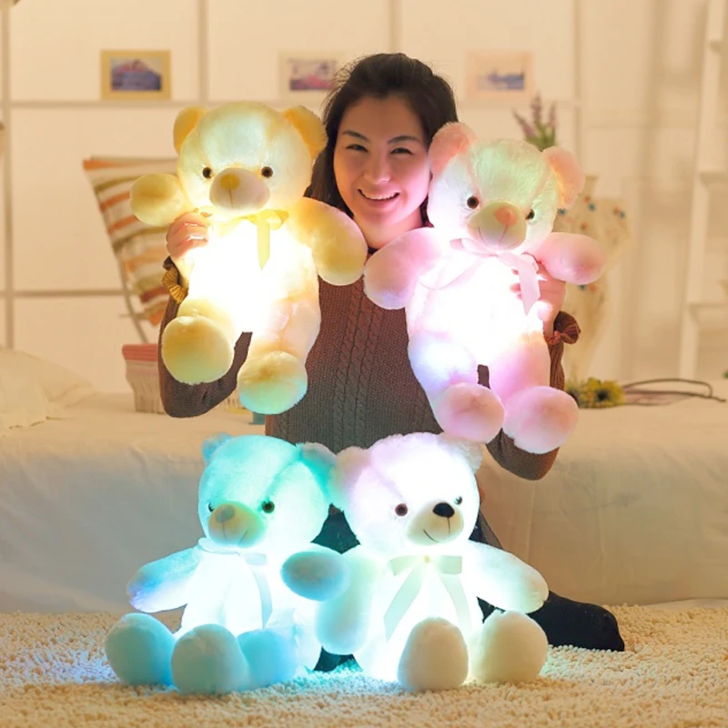 50cm Romantic Colorful Flashing LED Night Light Luminous Stuffed Plush Toys Teddy Bear Doll Lovely Gifts for Kids and Friends
50cm Romantic Colorful Flashing LED Night Light Luminous Stuffed Plush Toys Teddy Bear Doll Lovely Gifts for Kids and Friends