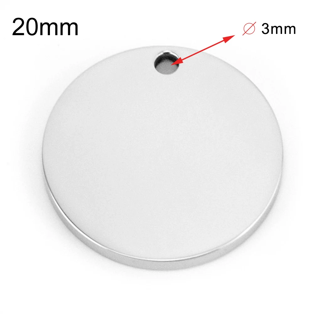 100% Stainless Steel Blank Round Tag Charm For Jewelry Making 15/20/25/30/35mm Circle Metal Tag High Polished Wholesale 50pcs
100% Stainless Steel Blank Round Tag Charm For Jewelry Making 15/20/25/30/35mm Circle Metal Tag High Polished Wholesale 50pcs
