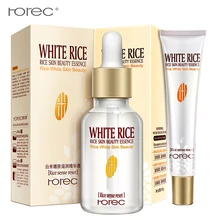 ROREC 2 шт. белая рисовая Сыворотка для лица + крем глаз Отбеливающая