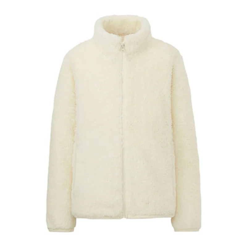 Women Short Fleece Coats Spring Autumn Thicken Stand Collar Loose Cotton Jackets Female Casual Beige Sweet Fleece Jackets FP1755
Women Short Fleece Coats Spring Autumn Thicken Stand Collar Loose Cotton Jackets Female Casual Beige Sweet Fleece Jackets FP1755