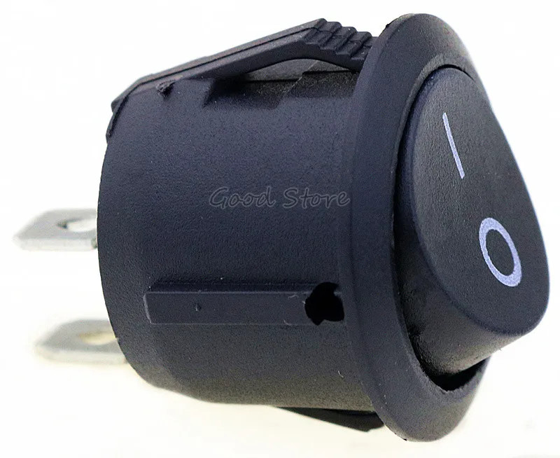5 Pcs SPST Black Button On/Off Round Rocker Switch AC 6A/125V 3A/250V 2pin KCD1-2
5 Pcs SPST Black Button On/Off Round Rocker Switch AC 6A/125V 3A/250V 2pin KCD1-2