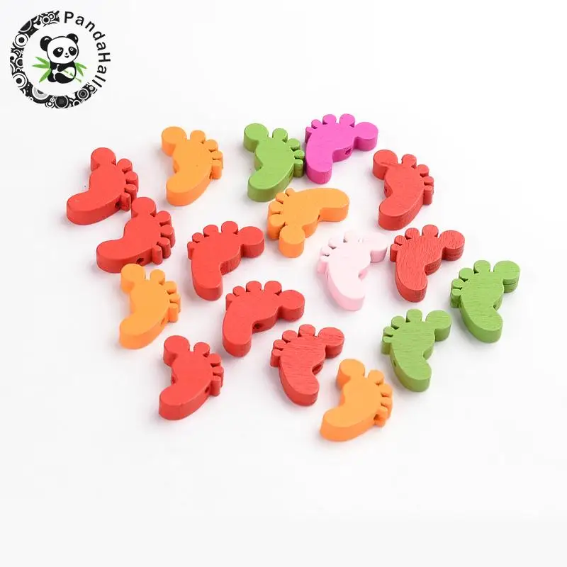 Wood Beads, Dyed, Lovely Foot Beads, Mixed Color, about 22mm long, 18mm wide, 5mm thick, hole: 2mm
Wood Beads, Dyed, Lovely Foot Beads, Mixed Color, about 22mm long, 18mm wide, 5mm thick, hole: 2mm