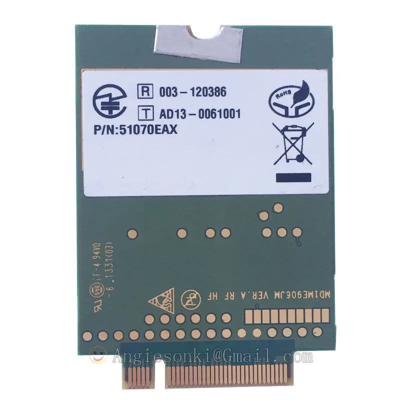 Двухдиапазонный M.2 (NGFF) 4G LTE/HPSA + мобильный широкополосный модуль ME906J 736676-005 (не ME906E)