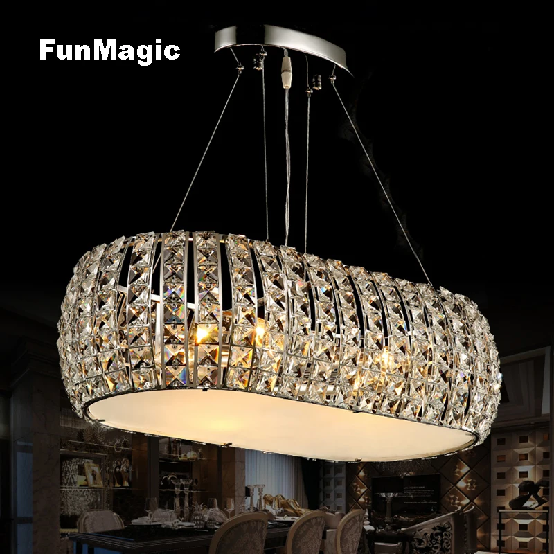 Luxury K9 Crystal Restaurant Chandelier Living Room Pendant Lights Bedroom Lighting decorative Ceiling Fixture bar Lamp Chrome
Luxury K9 Crystal Restaurant Chandelier Living Room Pendant Lights Bedroom Lighting decorative Ceiling Fixture bar Lamp Chrome