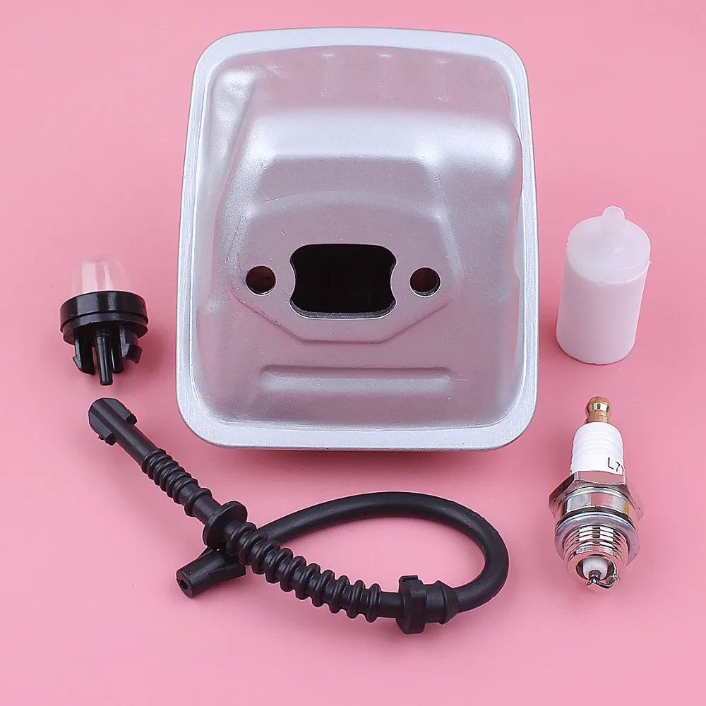 Exhaust Muffler For Husqvarna 435 440 445 445E 450 Fuel Filter Line Primer Bulb Spark Plug Chainsaw Replacement Spare Part
Exhaust Muffler For Husqvarna 435 440 445 445E 450 Fuel Filter Line Primer Bulb Spark Plug Chainsaw Replacement Spare Part