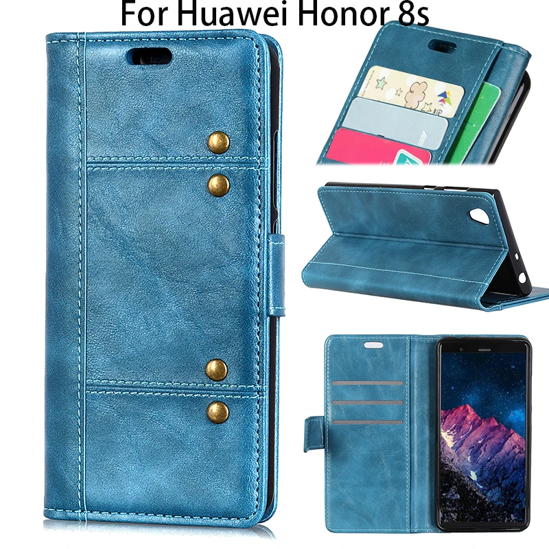 Роскошный кожаный чехол кошелек для Huawei Honor 8 s смартфона android 10i деловой Чехол