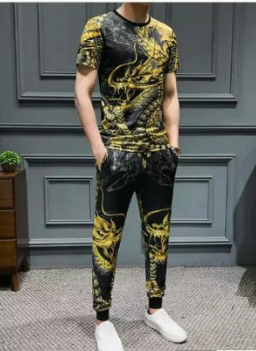 2019 Summer dragon Tracksuit Men's Short Sets Casual Sports Suit Man Fitness Clothing 2 Piece Set Outfits
2019 Summer dragon Tracksuit Men's Short Sets Casual Sports Suit Man Fitness Clothing 2 Piece Set Outfits