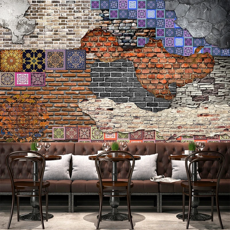 Custom Mural Wallpaper Retro Nostalgia Art Brick Wall Painting Living Room Restaurant Backdrop Damp-proof Non-woven Wall Paper
Custom Mural Wallpaper Retro Nostalgia Art Brick Wall Painting Living Room Restaurant Backdrop Damp-proof Non-woven Wall Paper