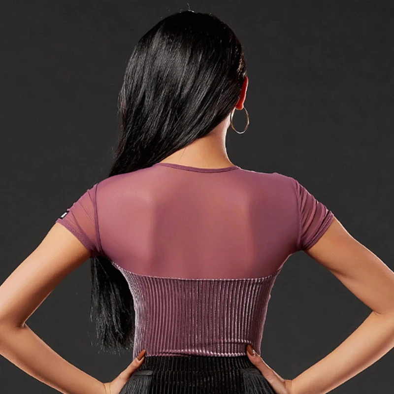Latin Dance Tops Ladies Short Sleeve Adults Salsa Cha Cha Tango Dancing Clothing Practice Performance Dance Wear Women DN3326
Latin Dance Tops Ladies Short Sleeve Adults Salsa Cha Cha Tango Dancing Clothing Practice Performance Dance Wear Women DN3326