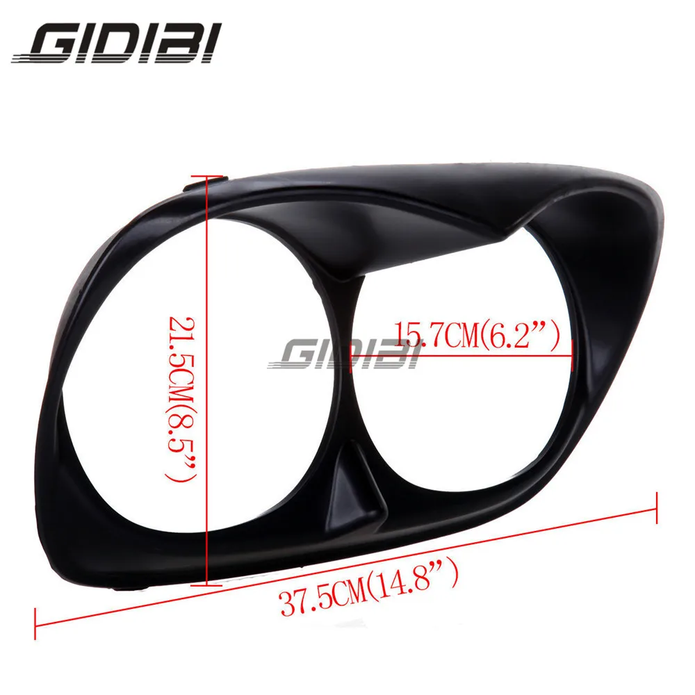 Black Dual Headlight Fairing Trim Bezel Scowl Cover For Road Glide 1998-2013 Front Headlight Cover
Black Dual Headlight Fairing Trim Bezel Scowl Cover For Road Glide 1998-2013 Front Headlight Cover