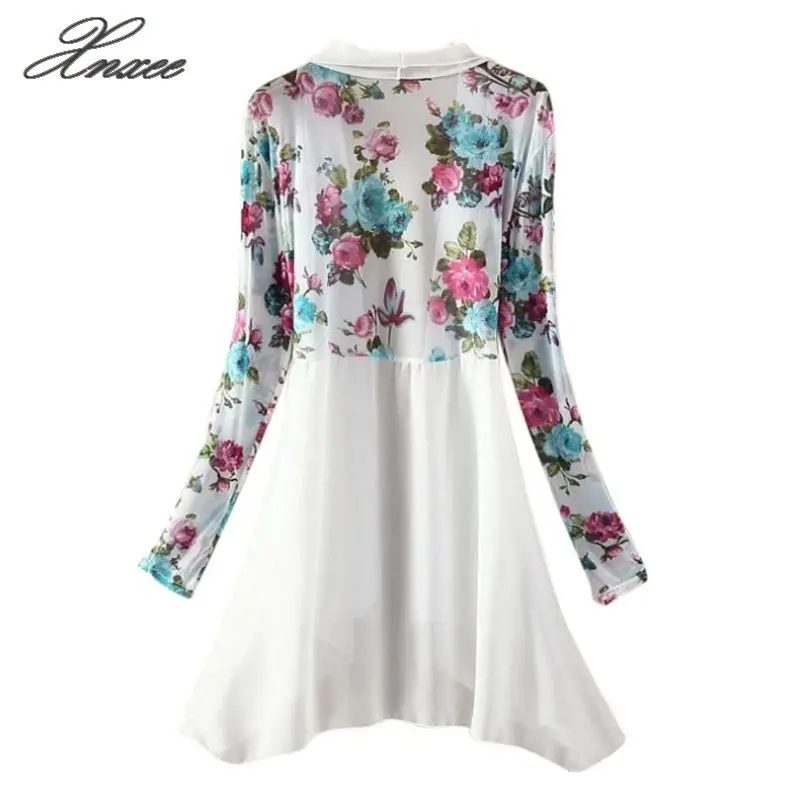 Women Chiffon Blouse Floral Print Long Sleeve Open Stitch Cardigan Irregular Hem Women Shirt 2020 Summer Sunscreen Tops
Women Chiffon Blouse Floral Print Long Sleeve Open Stitch Cardigan Irregular Hem Women Shirt 2020 Summer Sunscreen Tops