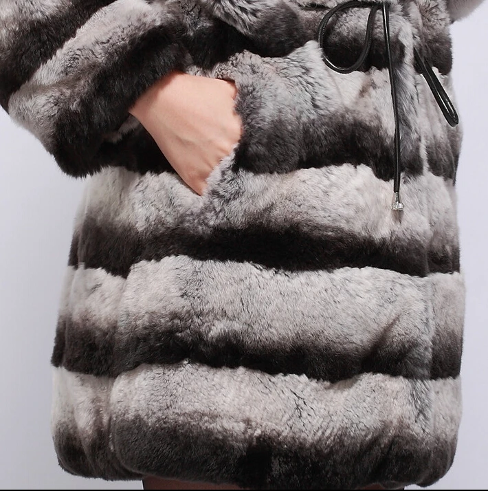 Natural Furs Coats Genuine Fur Coat Woman Rex Rabbit Fur Overcoat Hooded Real Fur Coats For Women Chinchilla Coats
Natural Furs Coats Genuine Fur Coat Woman Rex Rabbit Fur Overcoat Hooded Real Fur Coats For Women Chinchilla Coats