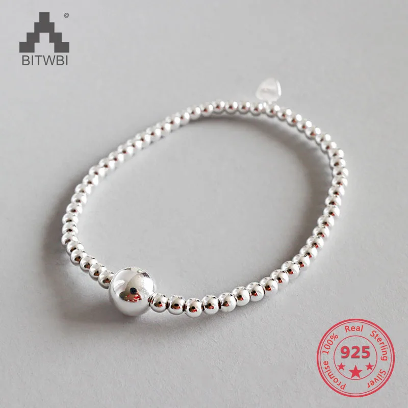 Authentic 925 Sterling Silver Jewelry 3mm and 8mm Round Beads Bracelets for Women Elastic Bracelet
Authentic 925 Sterling Silver Jewelry 3mm and 8mm Round Beads Bracelets for Women Elastic Bracelet