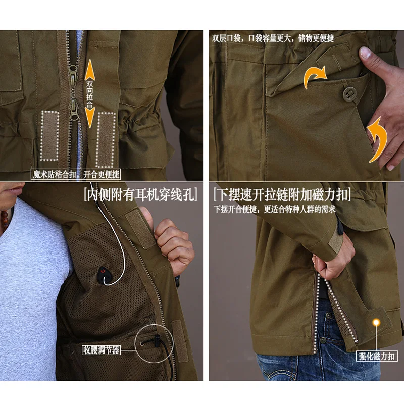 aichAngeI M65 Army Clothes Tactical Windbreaker Men Winter Autumn Thermal Flight Pilot Coat Male Hoodie Military Field Jacket
aichAngeI M65 Army Clothes Tactical Windbreaker Men Winter Autumn Thermal Flight Pilot Coat Male Hoodie Military Field Jacket