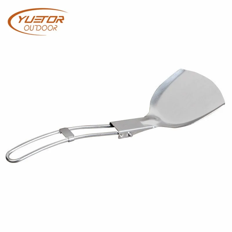 YUETOR открытый шпатель из нержавеющей стали Складная лопата Портативные Кухонные