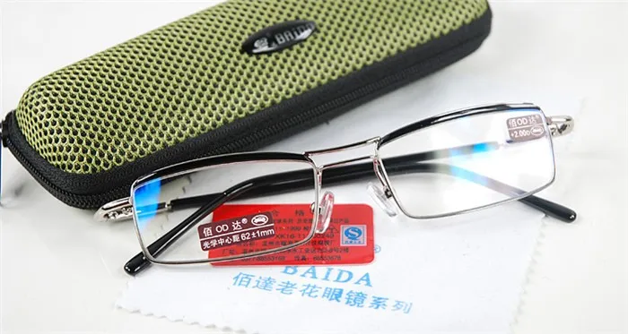 Classic Men Titanium Alloy Blue Coated Lenses Business Double Bridge Reading Glasses +4.5 +5 +5.5 +6 +6.5 +7 +7.5 +8 to +12
Classic Men Titanium Alloy Blue Coated Lenses Business Double Bridge Reading Glasses +4.5 +5 +5.5 +6 +6.5 +7 +7.5 +8 to +12