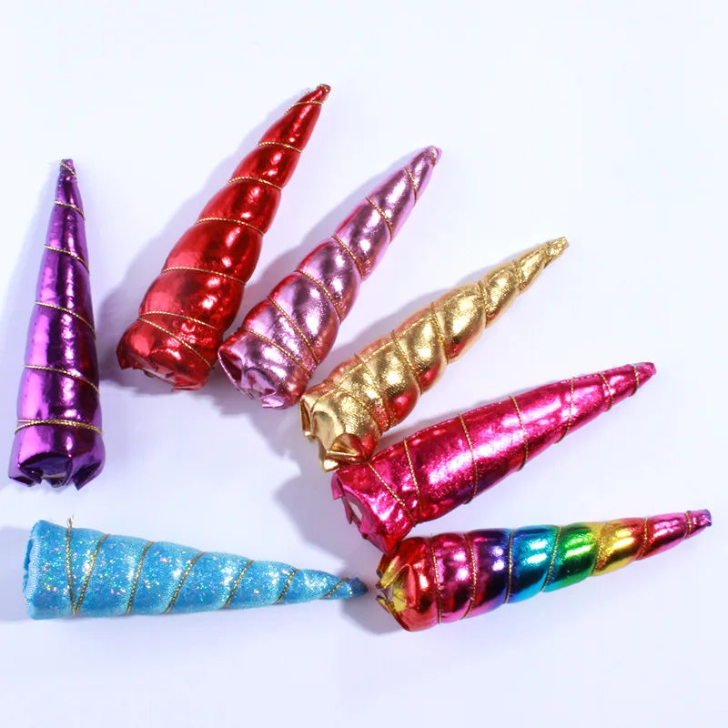 120PCS new Fashion Metallic Glitter Felt Unicorn Horn For Headbands 13CM Unicorn Ears For Head Wear Kids Birthday
120PCS new Fashion Metallic Glitter Felt Unicorn Horn For Headbands 13CM Unicorn Ears For Head Wear Kids Birthday