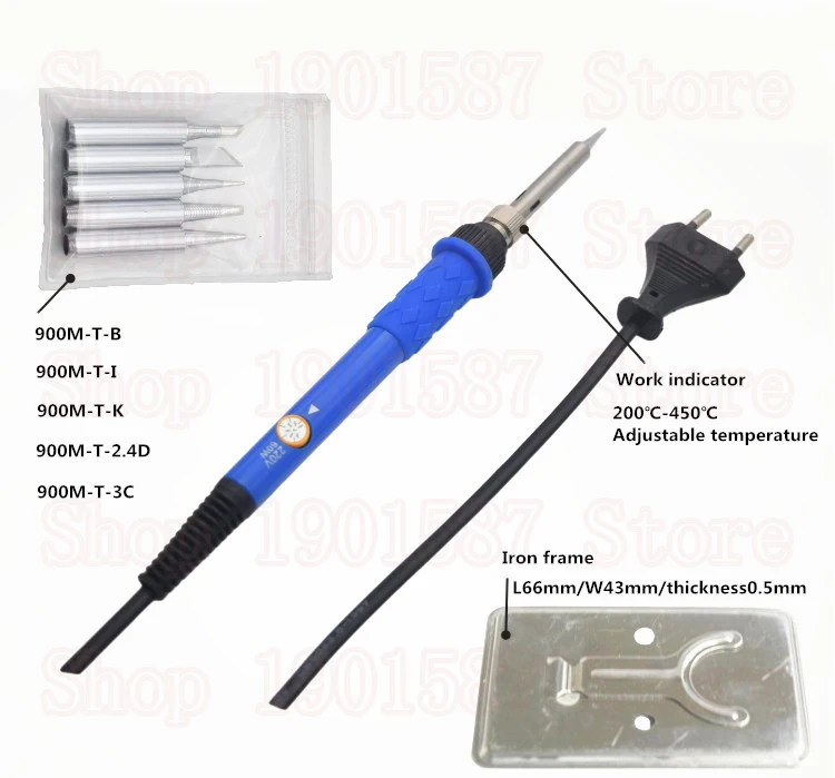 60W Electric Soldering Irons Temperature Adjustable Electric Iron Mini Handle Heat Pencil Soldering Iron 110V/220V 5 iron tips
60W Electric Soldering Irons Temperature Adjustable Electric Iron Mini Handle Heat Pencil Soldering Iron 110V/220V 5 iron tips