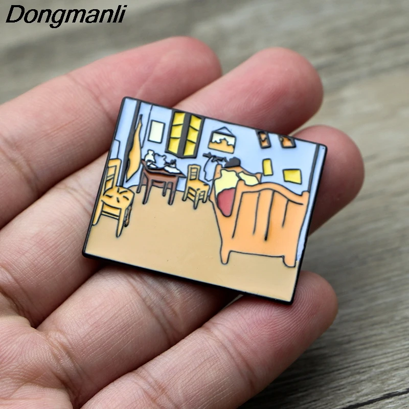 L3637 Van Gogh Oil Painting Art Enamel Pin Brooches Cartoon Creative Metal Brooch Pins Denim Hat Badge Collar Jewelry 1pcs
L3637 Van Gogh Oil Painting Art Enamel Pin Brooches Cartoon Creative Metal Brooch Pins Denim Hat Badge Collar Jewelry 1pcs