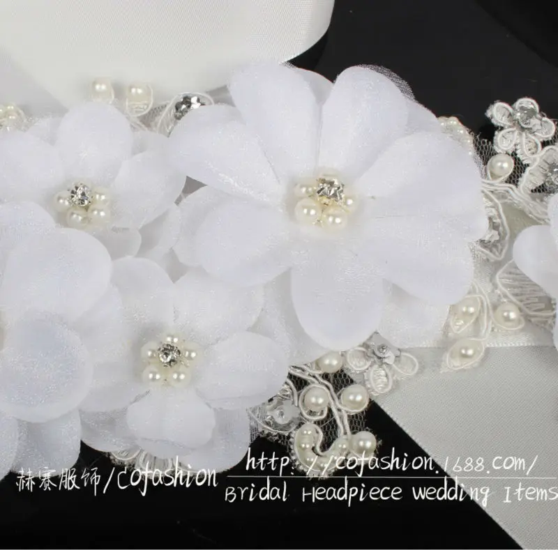 Wholesale Luxury White Lace Flower Wedding Dress Belt Bridal Sash Very Beauty DIY Wedding Dress Decoration
Wholesale Luxury White Lace Flower Wedding Dress Belt Bridal Sash Very Beauty DIY Wedding Dress Decoration