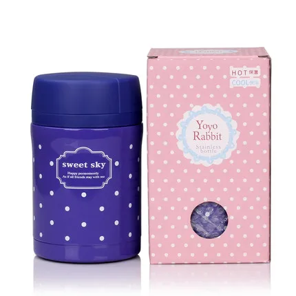 450ml Fashion Stainless Steel Food Thermos Lunch Box Soup Box Insulated Food Container
450ml Fashion Stainless Steel Food Thermos Lunch Box Soup Box Insulated Food Container