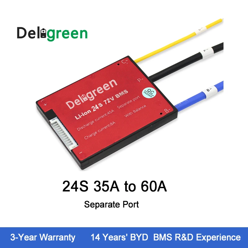 24S35A45A60A 72V PCB/BMS для литиевой аккумуляторной батареи LiFePO4 с отдельным портом защиты