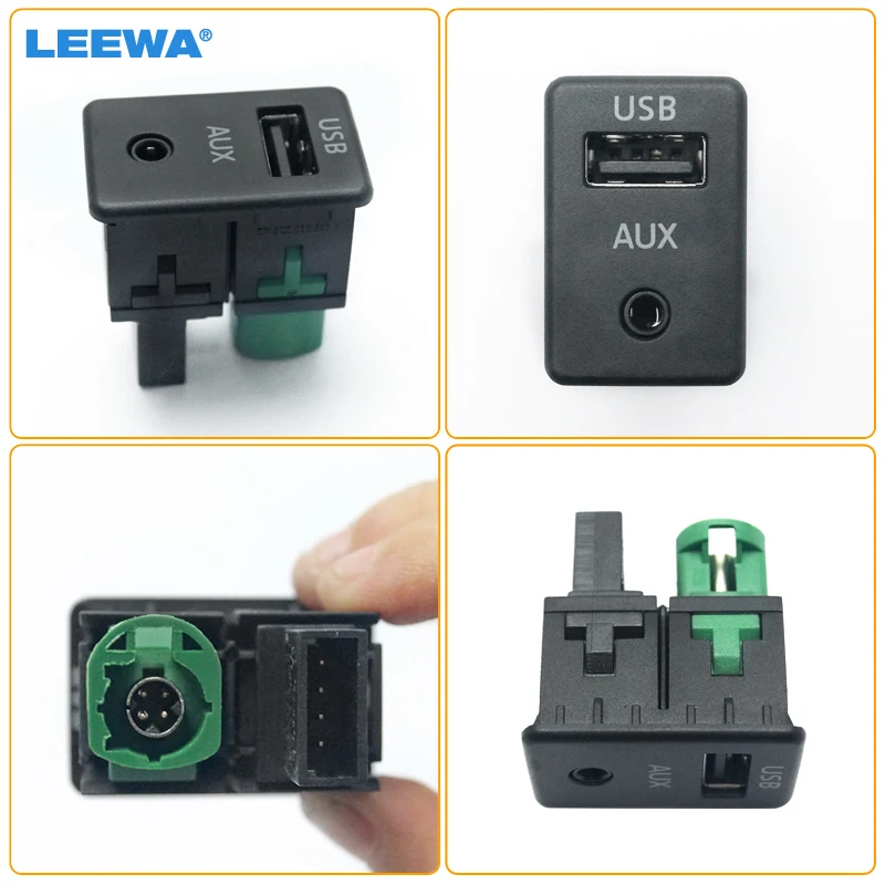 LEEWA VW OEM AUX+USB switch socket interface wiring harness For VW Tiguan Passat B6 B7 CC RCD510 RNS310 3CD 035 249 A 3CD03524
LEEWA VW OEM AUX+USB switch socket interface wiring harness For VW Tiguan Passat B6 B7 CC RCD510 RNS310 3CD 035 249 A 3CD03524