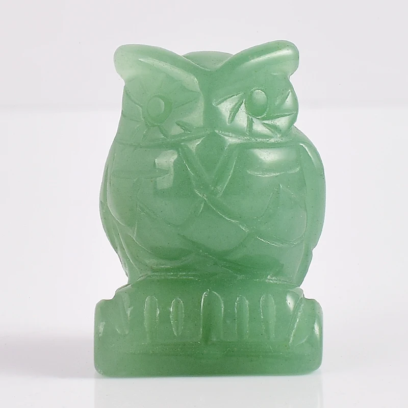 1.5 Inch owl Figurines Natural Gemstone green aventurine Mini Animals Craft Carved Statue for Home Decoration Healing crystals
1.5 Inch owl Figurines Natural Gemstone green aventurine Mini Animals Craft Carved Statue for Home Decoration Healing crystals