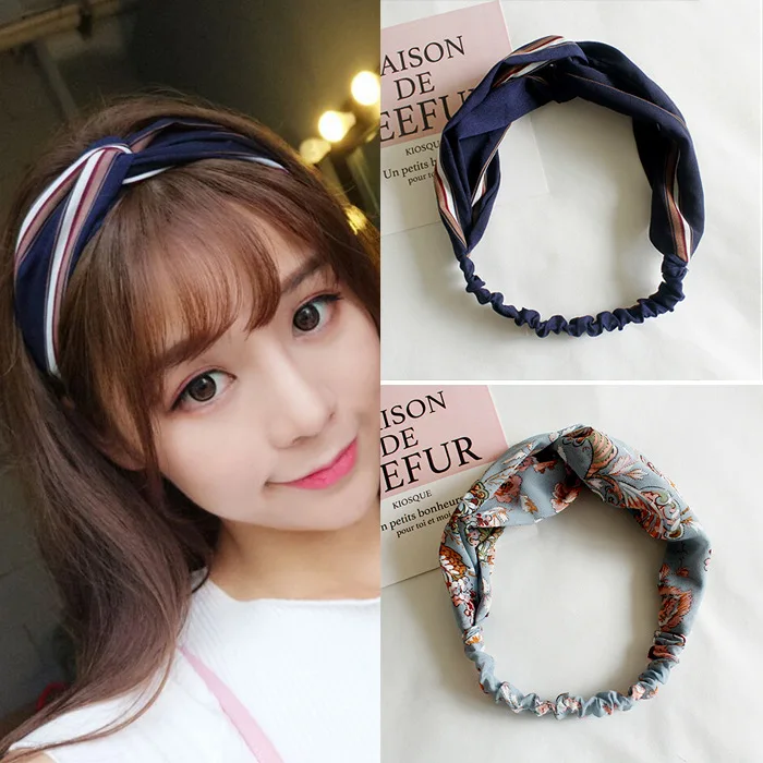 Cloth Floral headband Fashion Retro Women Elastic Turban Twisted Knotted headband Floral Wide Stretch Girls Hair Headdress
Cloth Floral headband Fashion Retro Women Elastic Turban Twisted Knotted headband Floral Wide Stretch Girls Hair Headdress