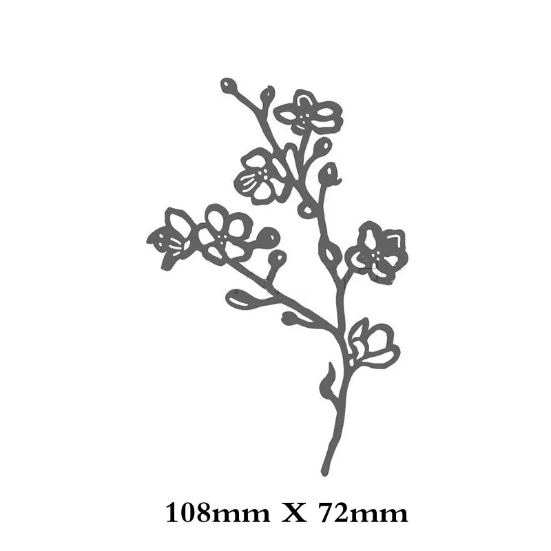 Cherry Blossom Branch Metal Cutting Dies for DIY Scrapbooking Decorative Crafts Embossing Paper Cards Making New 2019 Templates 
Cherry Blossom Branch Metal Cutting Dies for DIY Scrapbooking Decorative Crafts Embossing Paper Cards Making New 2019 Templates