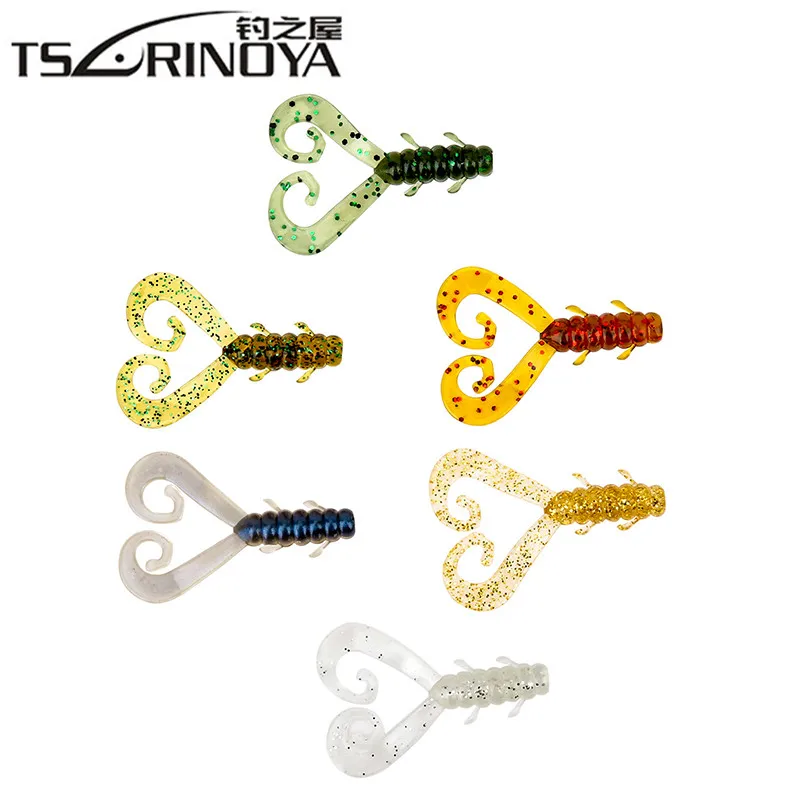 TSURIONYA 12Pcs Soft Fishing Lures 43mm0.9g Isca Artificial Pesca Carp Bait Leurre Peche Bionic Lure Tackle | Спорт и развлечения