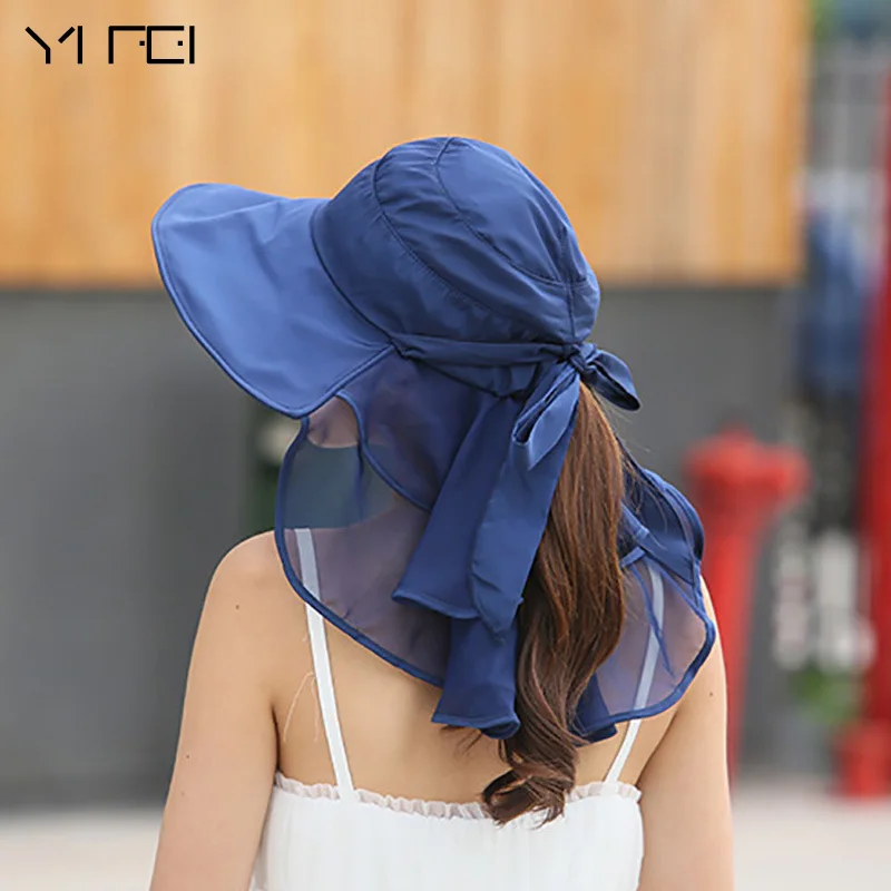 Sun Hats With Face Neck Protection For Women Sombreros Mujer Verano Wide Brim Summer Visor Caps Anti-UV Chapeu Feminino
Sun Hats With Face Neck Protection For Women Sombreros Mujer Verano Wide Brim Summer Visor Caps Anti-UV Chapeu Feminino