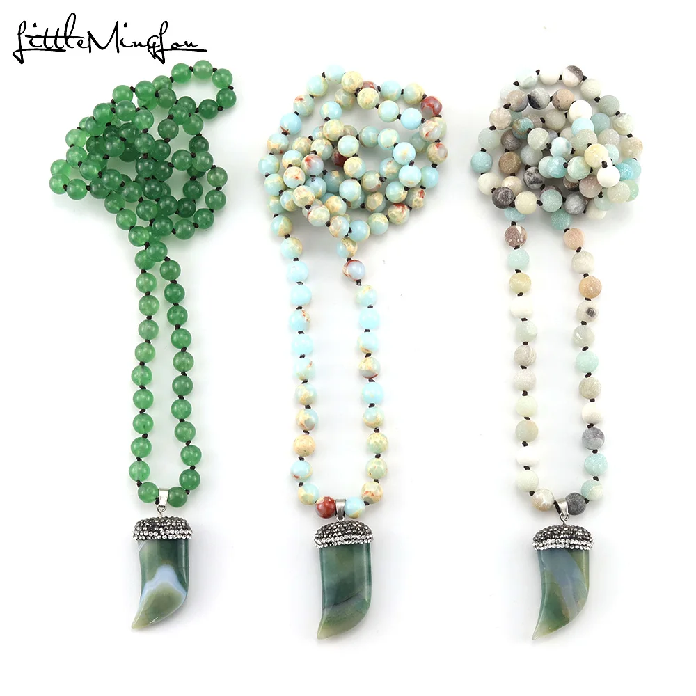 Fashion Bohemian Jewelry Amazonite Stones beads Long Knotted Stone Pendant Necklaces Women Ethnic Necklace wife girlfriend gift
Fashion Bohemian Jewelry Amazonite Stones beads Long Knotted Stone Pendant Necklaces Women Ethnic Necklace wife girlfriend gift