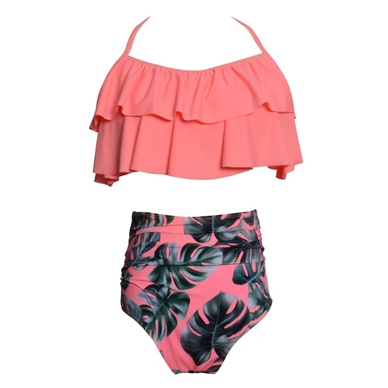 2018 High Waist Swimsuit Women Bikini Flounce Top Retro Bathing Suits Halter Two Piece Plus Size Swimwear
2018 High Waist Swimsuit Women Bikini Flounce Top Retro Bathing Suits Halter Two Piece Plus Size Swimwear