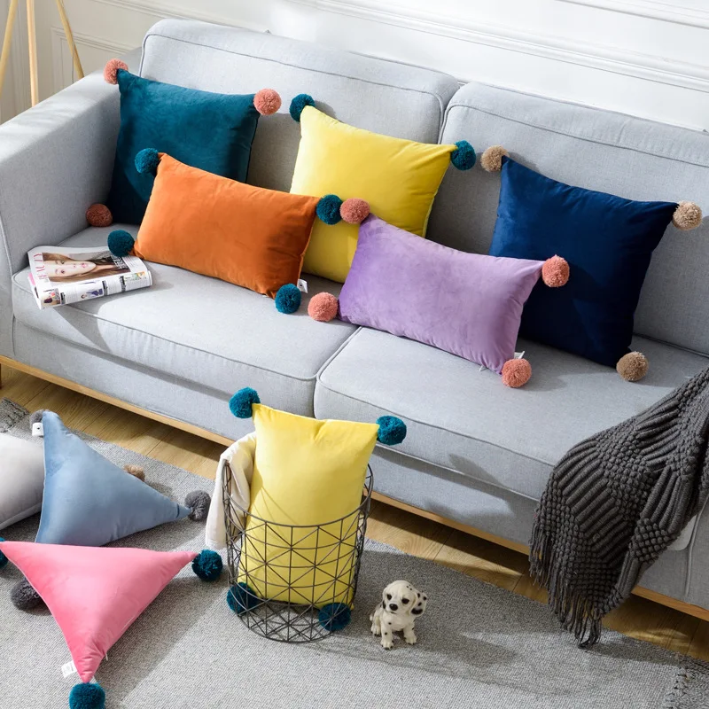 30x50 cm Fashion Office Pillow Case With Lovely Ball Top 8 Colors Throw Cushion Home Office Decorative Pillow Cases Covers
30x50 cm Fashion Office Pillow Case With Lovely Ball Top 8 Colors Throw Cushion Home Office Decorative Pillow Cases Covers