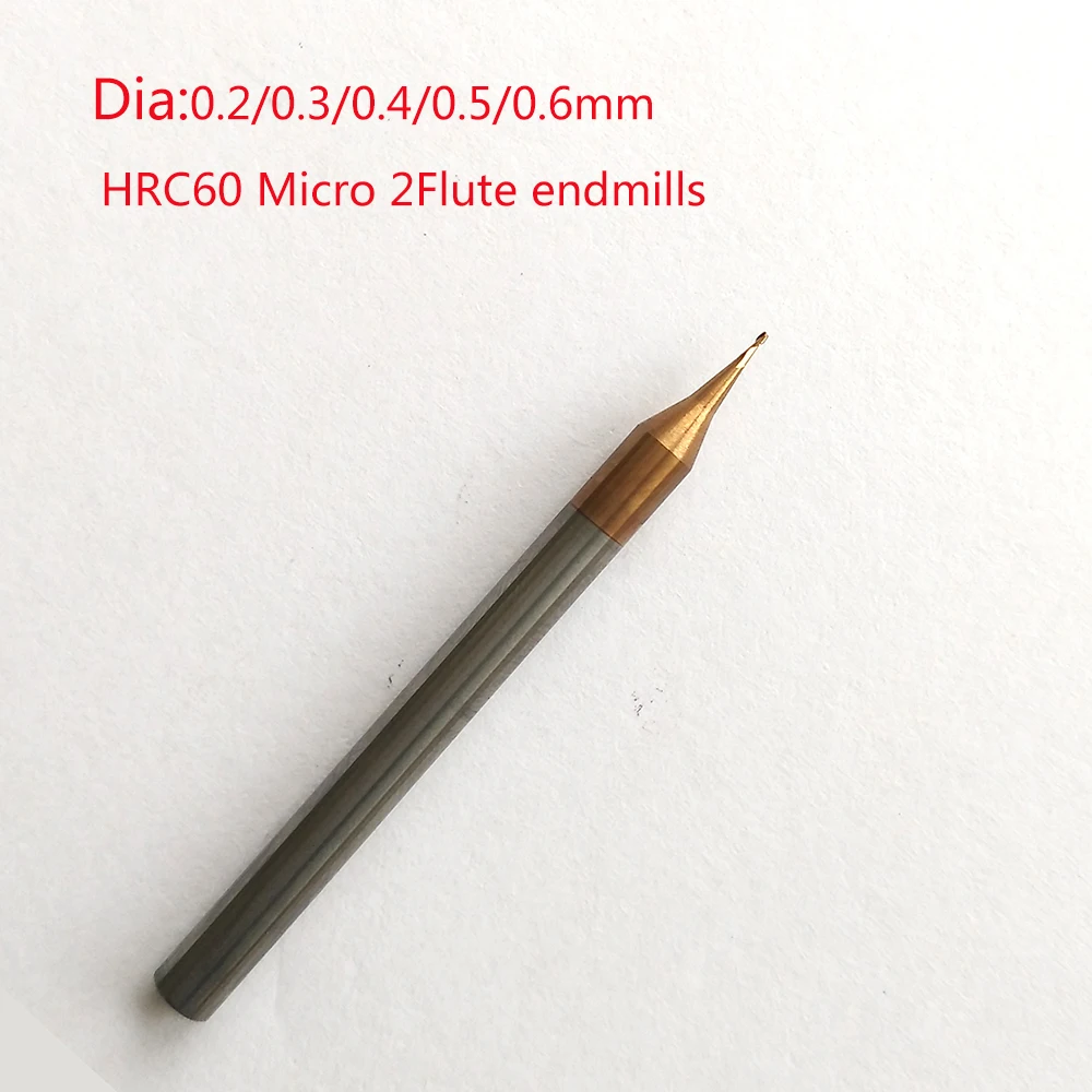 3pcs/lot D0.4xD4x50L 0.4mm 2 flute HRC60 Micro Carbide Flat End Mill CNC Milling Router Bits
3pcs/lot D0.4xD4x50L 0.4mm 2 flute HRC60 Micro Carbide Flat End Mill CNC Milling Router Bits