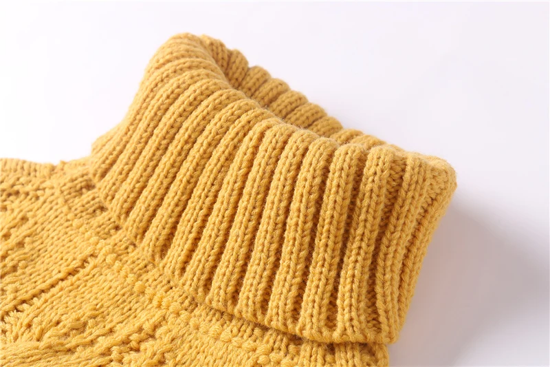 Fitaylor для женщин Вязание пуловер зимняя одежда с длинными рукавами свитер высоким