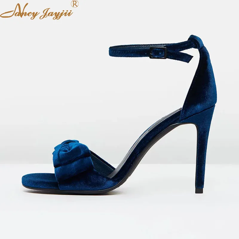 Women Sandals Ladies Shoes Flock solid Butterfly-knot Super High Thin heel Buckle Strap Sweet Party Wedding Leisure Fashion 2021
Women Sandals Ladies Shoes Flock solid Butterfly-knot Super High Thin heel Buckle Strap Sweet Party Wedding Leisure Fashion 2021