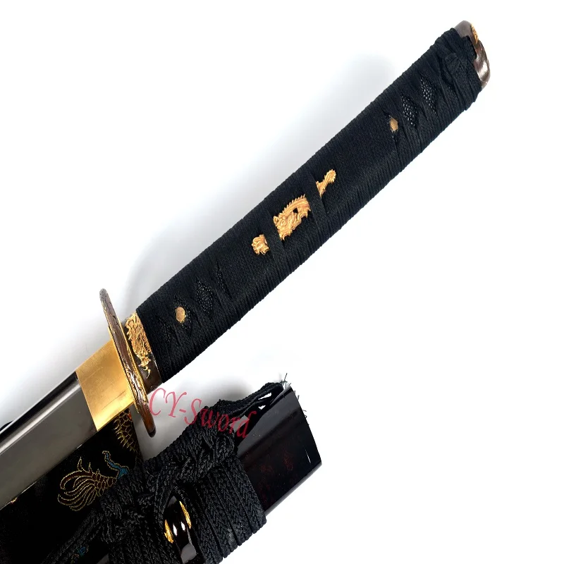 HANDMADE Clay Tempered T-10 Steel Japanese Samurai Katana Musashi Tsuba Functional Sword Real Yokote
HANDMADE Clay Tempered T-10 Steel Japanese Samurai Katana Musashi Tsuba Functional Sword Real Yokote