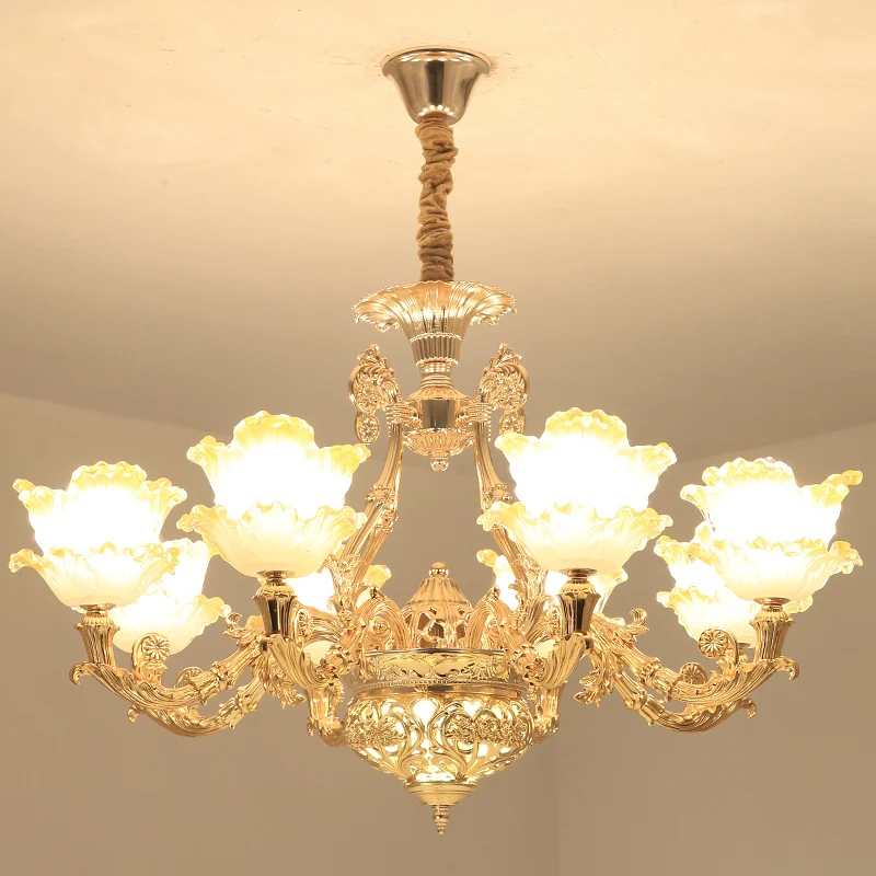 Flower Lampshade Modern Art Glass Elegant French Romantic Style Hanging Chandelier Light for Home Decor
Flower Lampshade Modern Art Glass Elegant French Romantic Style Hanging Chandelier Light for Home Decor