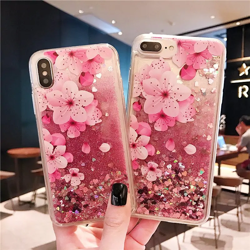Quicksand Flowers Phone Case For iphone Xs XR XS Max Bling Glitter Dynamic Liquid Hard Case For iphone 6 6s 7 8 plus Back Cover
Quicksand Flowers Phone Case For iphone Xs XR XS Max Bling Glitter Dynamic Liquid Hard Case For iphone 6 6s 7 8 plus Back Cover
