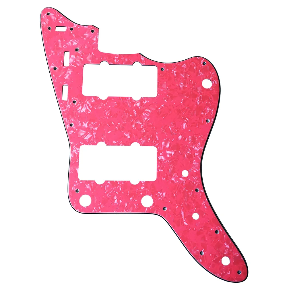 Pleroo Custom гитара pickgaurd Scratch Plate для японской Jazzmaster Гитара Pickguard 4 слоя розовый